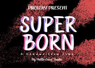SUPER BORN FONT preview image 1