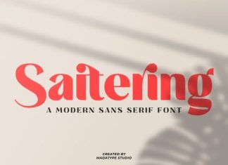 Saitering Font preview image 1