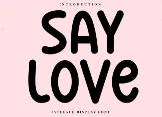 Say Love Font preview image 1
