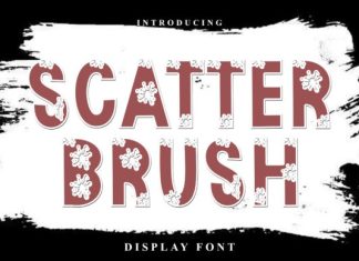 Scatter Brush Font preview image 1