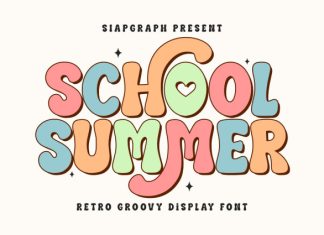 School Summer Font preview image 1
