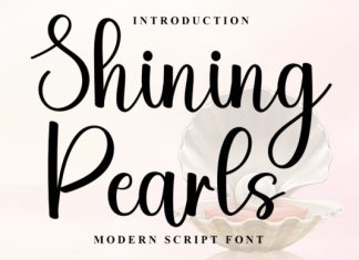 Shining Pearls Font preview image 1