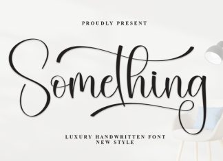 Something Font preview image 1