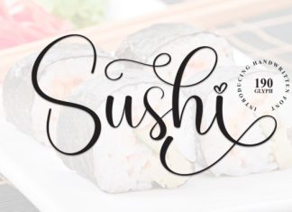 Sushi Script Font preview image 1