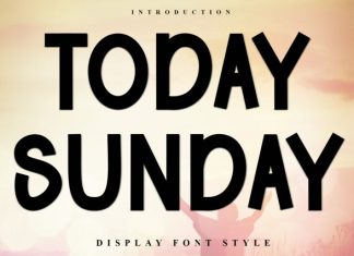Today Sunday Font preview image 1