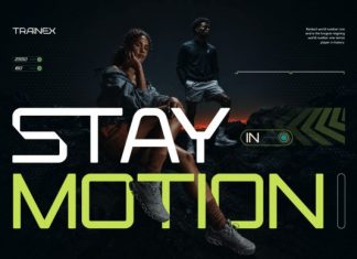 Trainex Font preview image 2