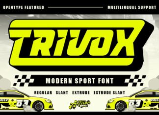 Trivox Font preview image 1