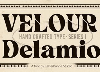 Velour Delamio Font preview image 1