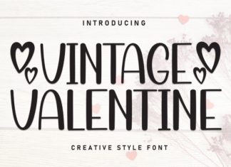 Vintage Valentine Font preview image 1