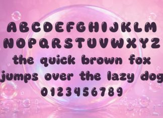 Voluptuous Bubble Font preview image 2