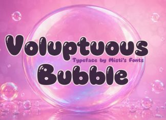 Voluptuous Bubble Font preview image 1