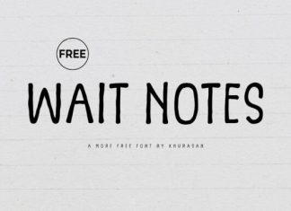 Wait Notes Font preview image 1