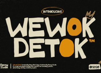 Wewok Detok Font preview image 1