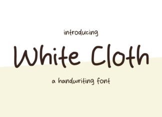 White Cloth Font preview image 1