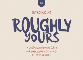 Roughly Yours Font preview image 1