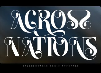 ACROSS NATIONS Font preview image 1