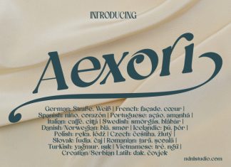 Aexori Font preview image 1
