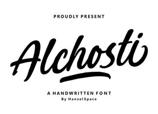 Alchosti Font preview image 1