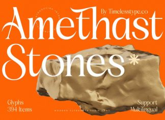 Amethast Stones Font preview image 1