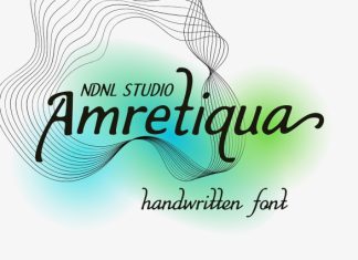 Amretiqua Font preview image 1