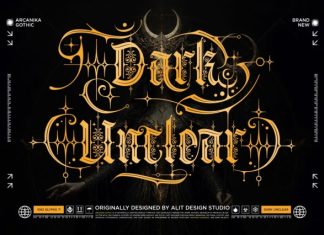 Arcanika Gothic Font preview image 2