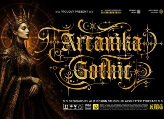 Arcanika Gothic Font preview image 1