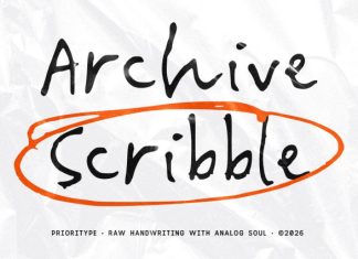Archive Scribble Font preview image 1