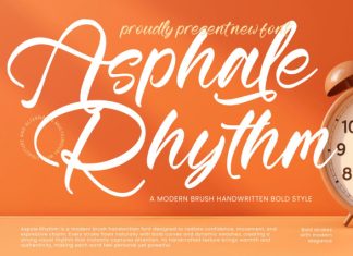 Asphale Rhythm Font preview image 1