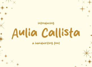 Aulia Callista Font preview image 1