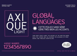 Axique Light Font preview image 2