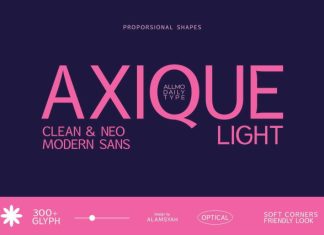 Axique Light Font preview image 1