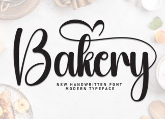 Bakery Font preview image 1
