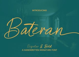 Bateran Font preview image 1
