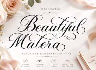 Beautiful Marela Font preview image 1