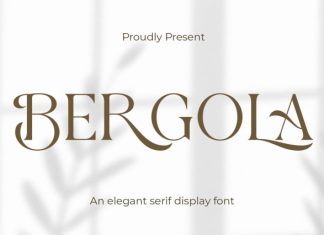 Bergola Font preview image 1