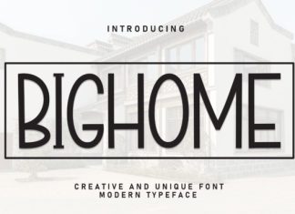 Bighome Font preview image 1