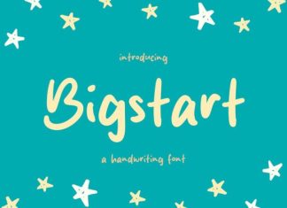 Bigstart Font preview image 1