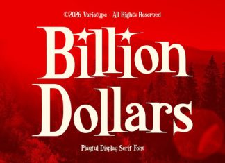 Billion Dollars Font preview image 1