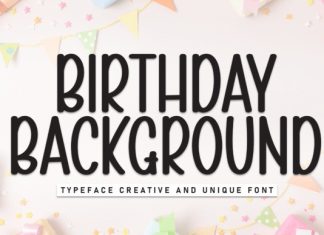 Birthday Background Font preview image 1