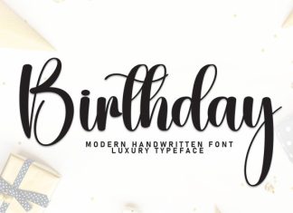 Birthday Font preview image 1
