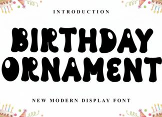 Birthday Ornament Font preview image 1