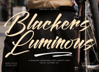 Blackers Luminous Font preview image 1