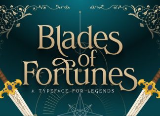 Blades Of Fortunes Font preview image 1