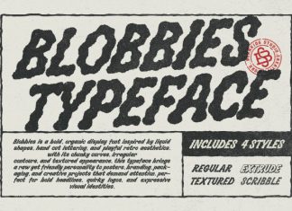 Blobbies Font preview image 1