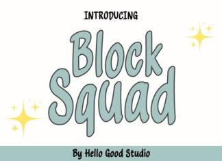 Block Squad Font preview image 1