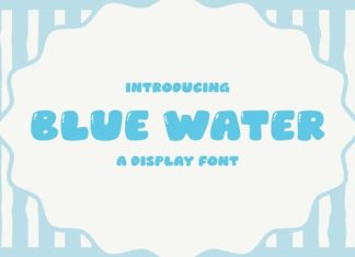 Blue Water Font preview image 1
