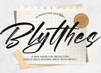 Blytthes Font preview image 1