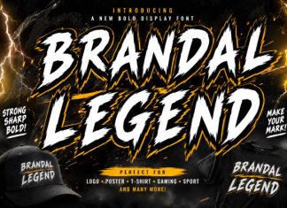 Brandal Legend Font preview image 1