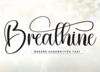 Breathine Font preview image 1