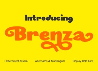 Brenza Font preview image 1